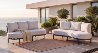 Designova velka zahradní pohovka View6 Rope zahradni pohovky pro 9 osob