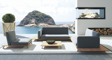Designový zahradní sedací set pro 5 osob Myoko