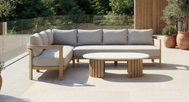 Luxsní zahrdní sedací souprava dřevěná Villea5