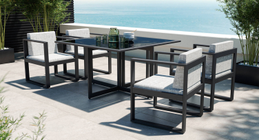 Funkční a designová zahradní jídelní souprava Delica