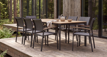 Kvalitní zahradní jídelní souprava Nordica8 Polywood