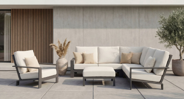 Luxusní hliníkový zahradní nábytek s vysokýmou zadovou operou Vector6