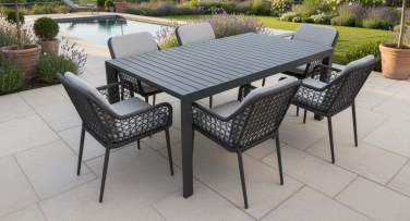 Zahradní jídelní souprava Aventa6 s rozkládacím stolem 180/230