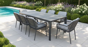 Zahradní jídelní sestava Aventa8 s rozkládacím stolem 180/230