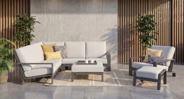 Luxusní zahradní nábytek Vector6 Olefin s polohovatelným zahradním křeslem