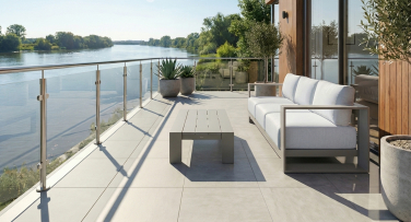 Mimořádně pohodlná zahradní pohovka s konferenčním stolkem v šedé taupe Sonoma3