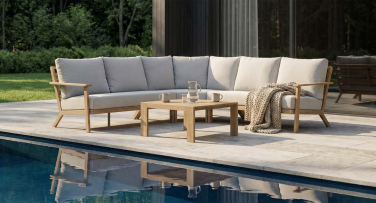 Zahradní sedací souprava Lignum Classic5 Corner Woodlook