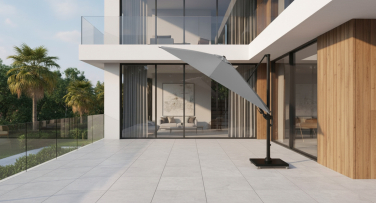 Luxusní zahradní slunečník Solara 300, základna 90 kg