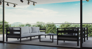 Zahradní sedací set v industriálním designu Modern Bar5