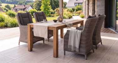 Luxusní ratanová zahradní jídelní souprava Maison4 Teak