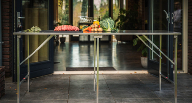 Kvalitní skládací nerezový stůl SOLID200 | catering a eventy