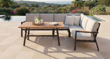 Venkovní hliníková  sedací souprava Crena Corner Woodlook