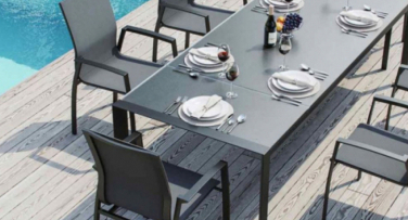 luxusní zahradní jídelní set clamart