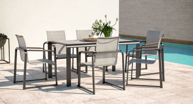 Zahradní jídelní set Slope Teak Dining6