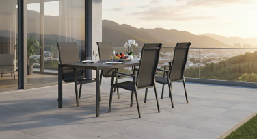 Zahradní jídelní souprava Linea4 odolný zahradní nábytek z hliníku