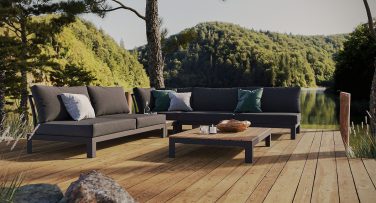Zahradní nábytek rohová sedačka Sonoma Polywood