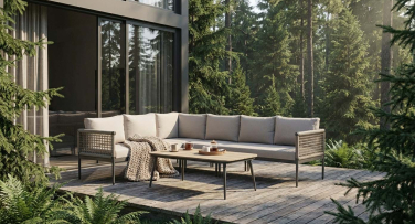 Zahradní rohová sedací souprava Thaka Rope