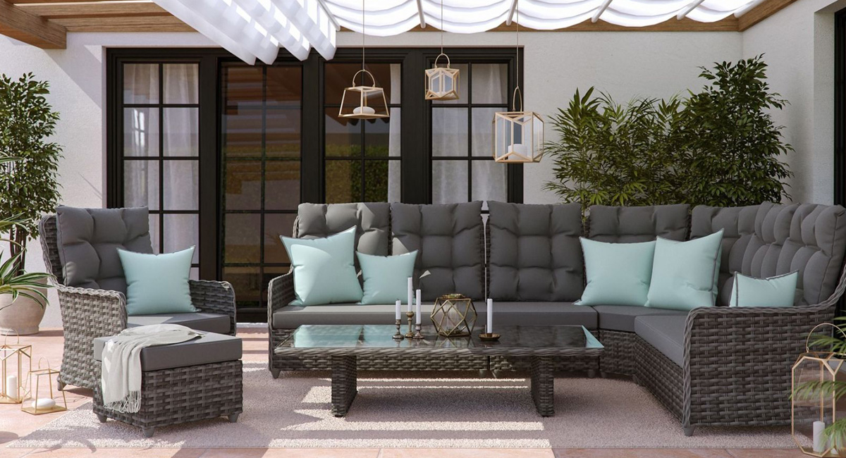 Luxusní ratanový zahradní nábytek altadena